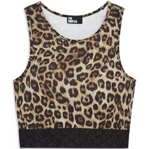 The Kooples Leopard Crop Tank Top